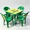 Plastic table and chair set